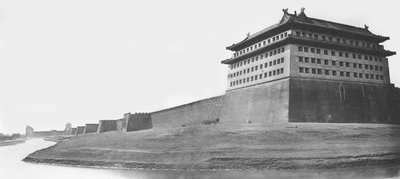 North and East Corner of the Wall of Peking by Felice Beato